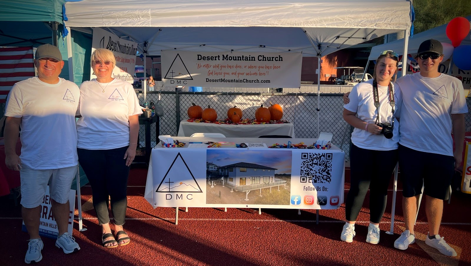 The Websters at Fountain Hills event booth in November 2025