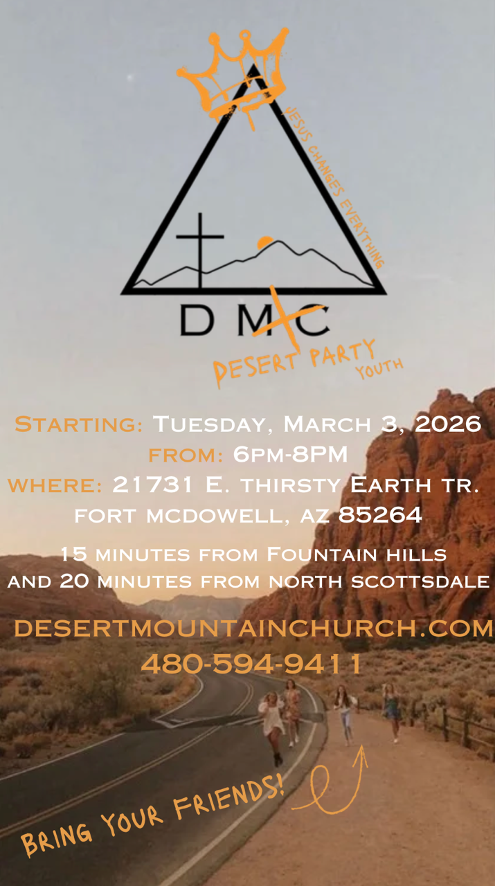 Desert Mountain Church Youth Ministry Event Flyer